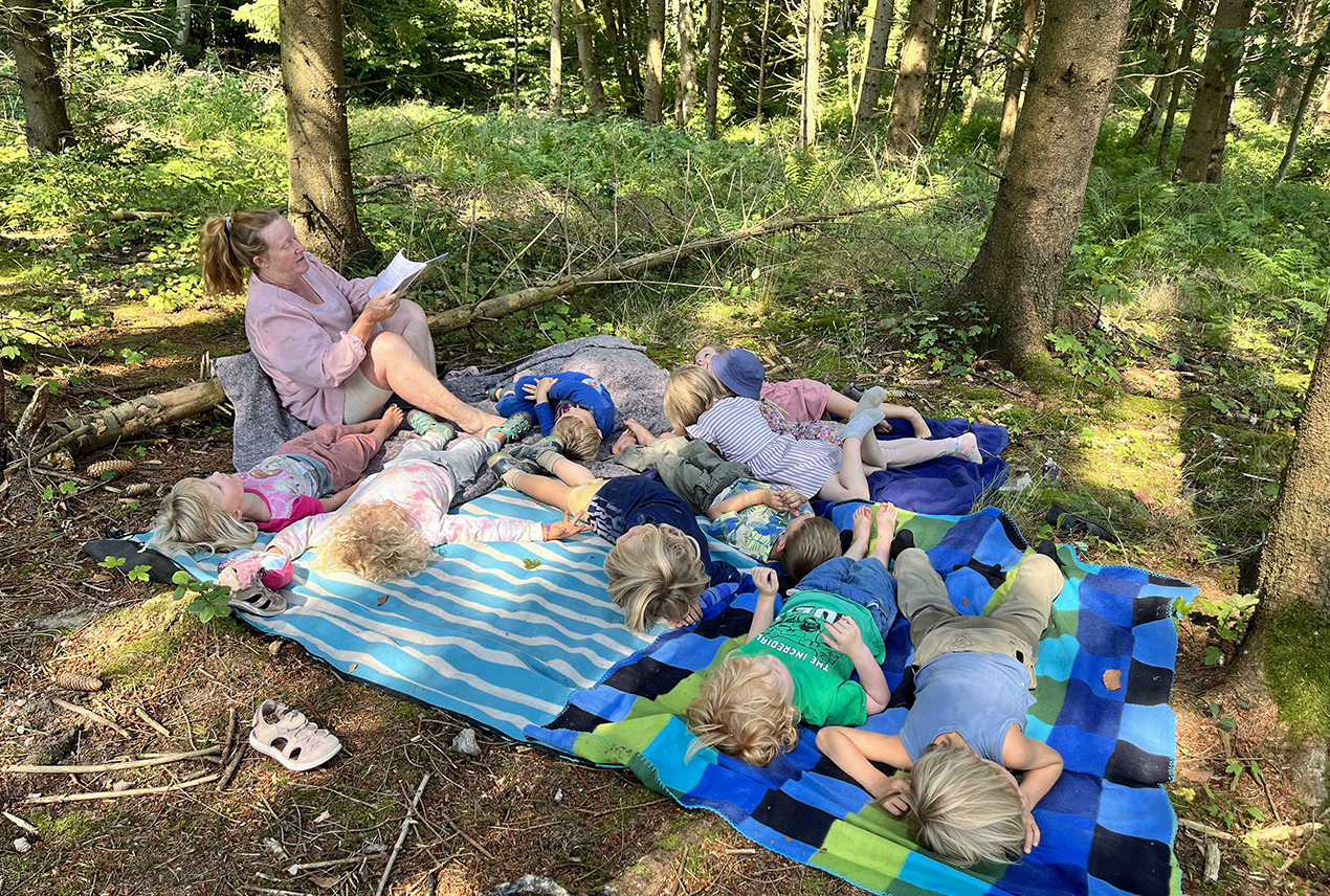 Children Engaging in Forest School Activities